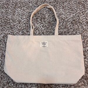 Sézane Corduroy Tote Bag - Cream